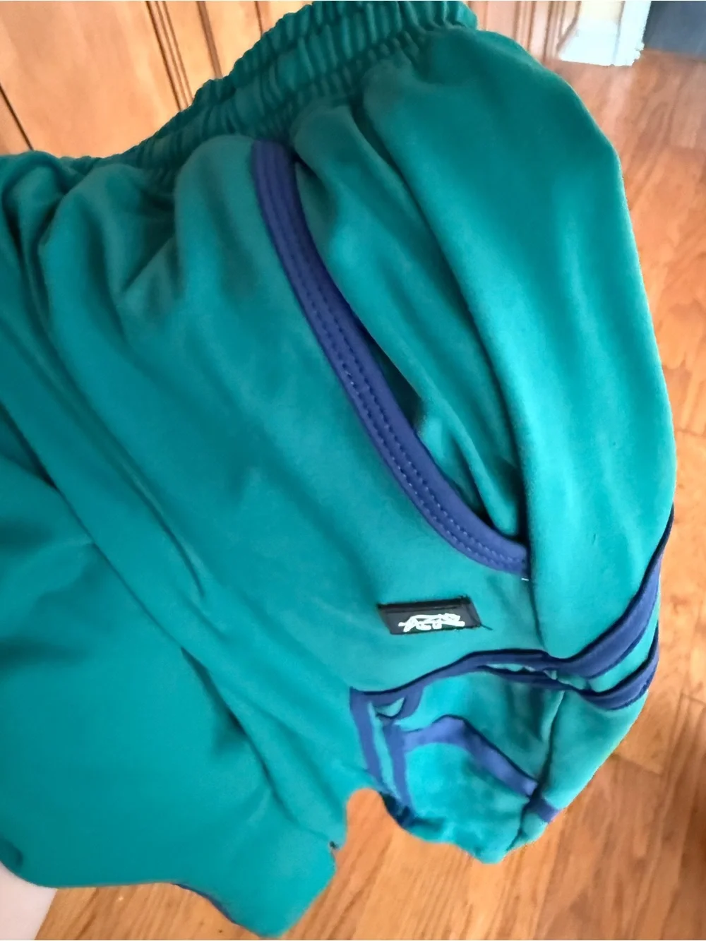 Tiger Friday CXL green with blue Selene Joggers- Rugby color